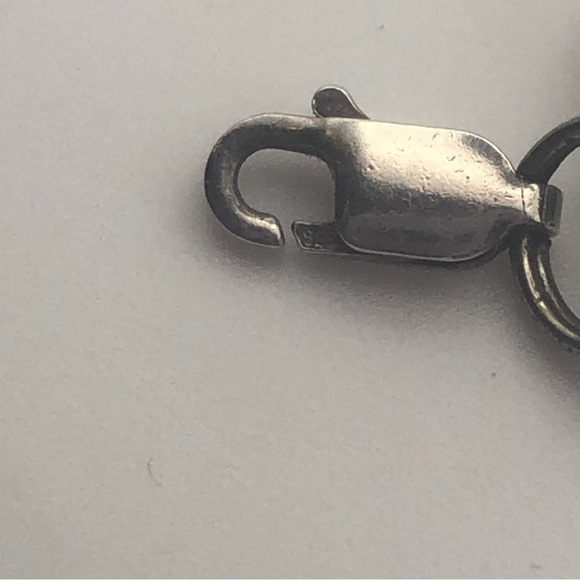 VTG Sterling Silver Ball & Circle Link Bracelet 8” - Picture 7 of 8